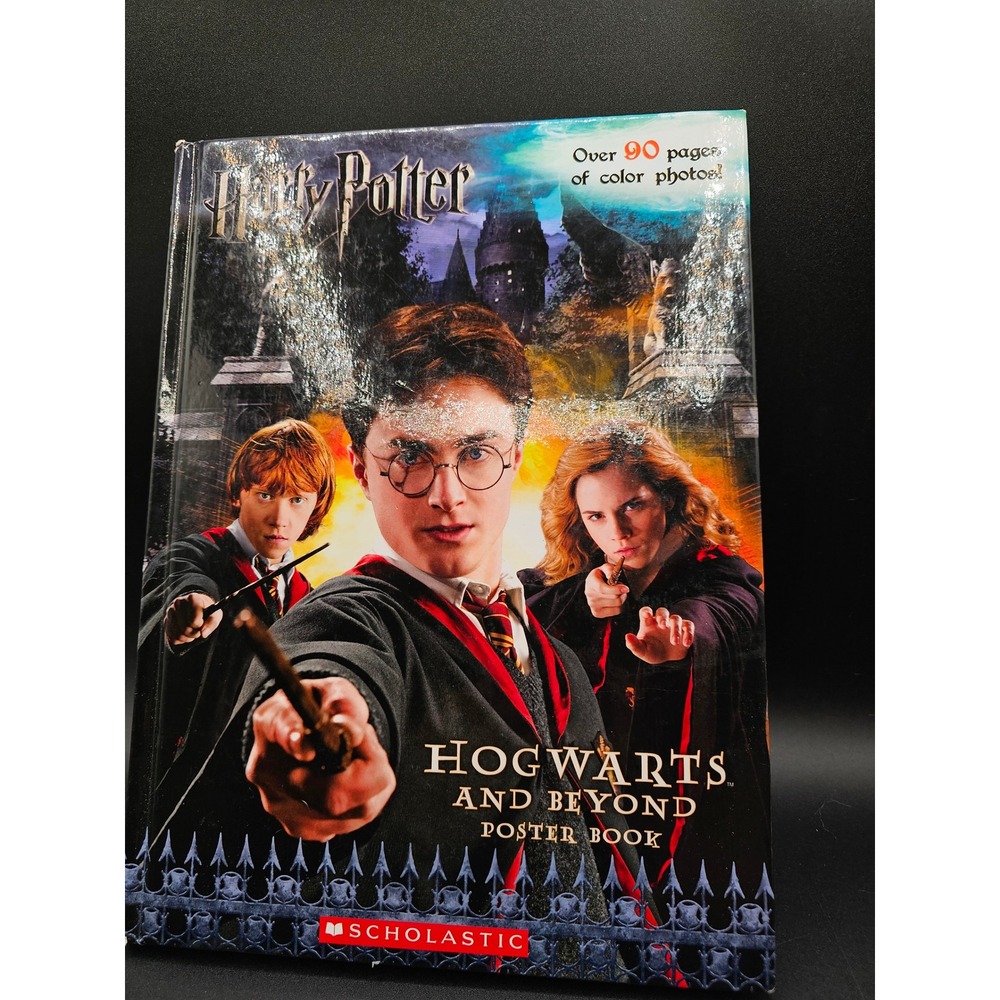 Harry Potter Hogwarts and Beyond Poster Book Scholastic Hardcover 90+ Pages SS